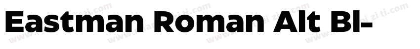 Eastman Roman Alt Bl字体转换